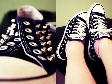 Tutorial: Studded All Stars DIY, ovvero, fatti le tue All Stars borchiate.