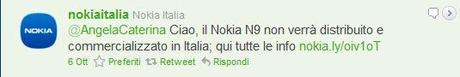 Il Nokia N9 in pre-ordine anche in Italia?