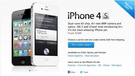 Apple: Confermati i Prezzi di iPhone 4s. 850€ per la versione 64Gb