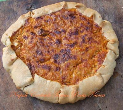 Torta di zucca e porri