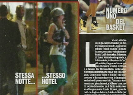 Basket NBA: Kobe Bryant e Melissa Satta nello stesso albergo !