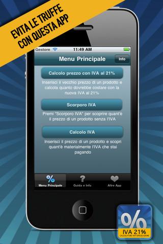 Calcolo e scorporo IVA 21% con iPhone e iPod Touch : Come evitare le truffe