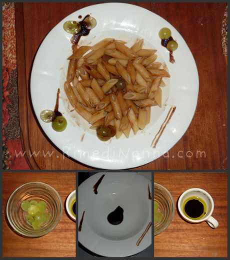 Penne Balsamiche con Uva e Peperoncino