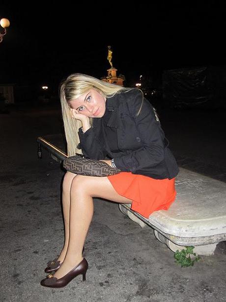 Piazzale Michelangelo with my Orange skirt..!