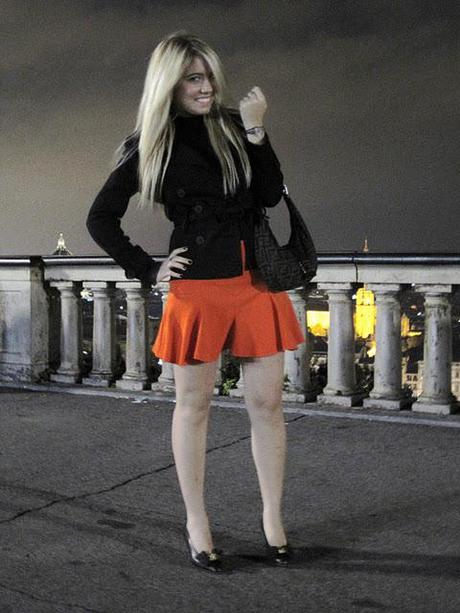 Piazzale Michelangelo with my Orange skirt..!