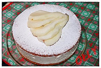 Torta di ricotta e pere