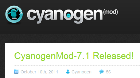 2011 10 10 093344 Download Cyanogen Firmware 7.1 per smartphone Android