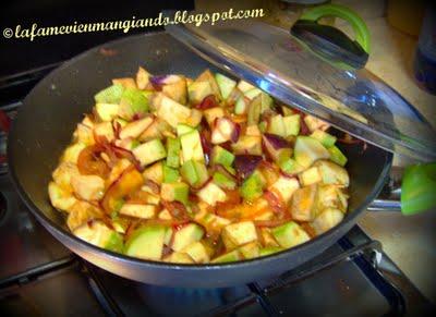 Caponata di zucchine e melanzane