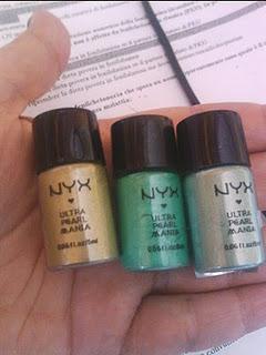 NYX COSMETICS: loose pearl eyeshadow ........ (i toni del verde)