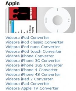 Videora iPod e iPhone converter