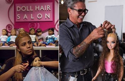 American Girl's Doll Hair Salon, NYC. 2007