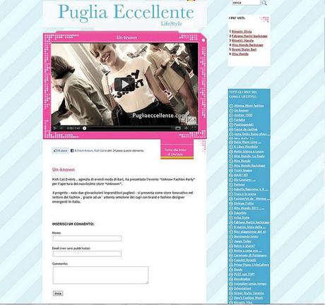 Evento Unknown On Puglia Eccellente WebMag