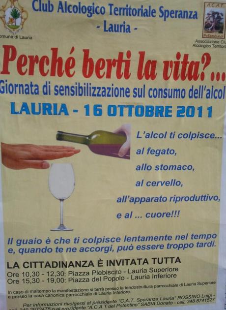 No all’alcol. Giornata di sensibilizzazione a Lauria