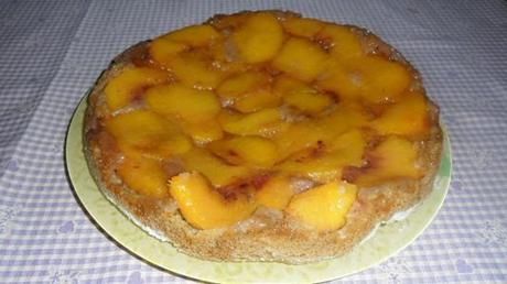 torta alle pesche