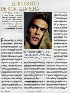 Jon Kortajarena in Dolce & Gabbana su El País Semanal