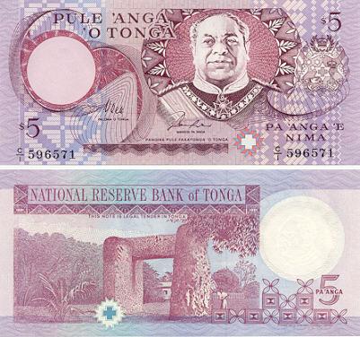 Banconote Tongane