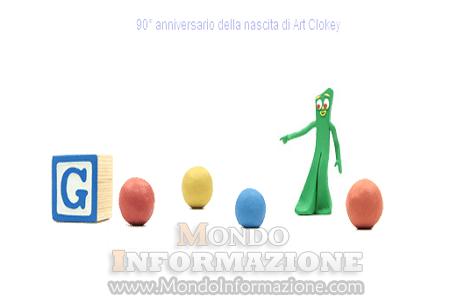 90° Anniversario dalla nascita di Art Clokey Google: Logo ( Doodle ) 12 Ottobre 2011   90° Anniversario dalla nascita di Arthur Art Clokey