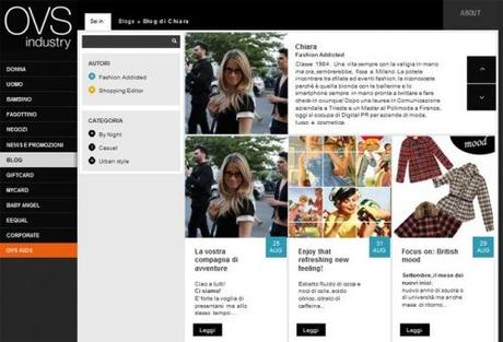 Il (mio) nuovo blog moda di OVS industry