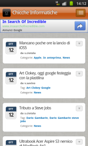 ChiccheInformatiche anche su dispositivi Mobili