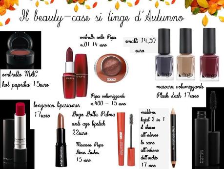 Tendenze make up Autunno: il mio beauty case