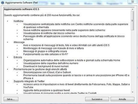 Rilasciato e disponibile l’aggiornamento iOS5