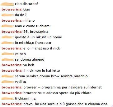 Browserina e la tecnologia in chat