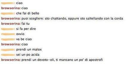 Browserina e la tecnologia in chat