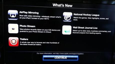 Apple rilascia un aggiornamento firmware anche per Apple TV, che passa alla versione 4.4 ed include le funzioni di iCloud