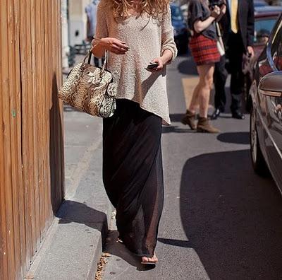 Long long long skirt.