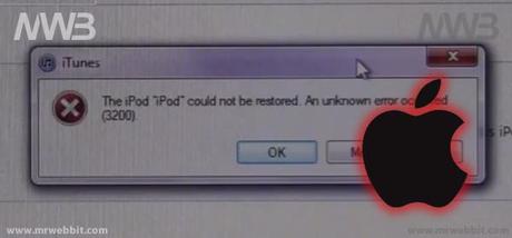 Come risolvere l'errore 3200 dopo l'aggiornamento al sistema operativo iOS 5 su iphone e ipad