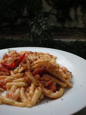 Trofie Gamberi e Bottarga di Tonno