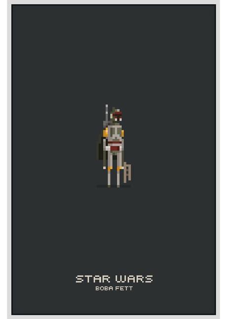 Pixel Star Wars Poster