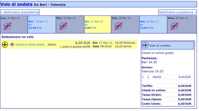 Da non perdere: Bari - Valencia a 12€!!!