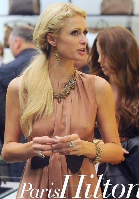 Paris Hilton in Pinko dress Paris Hilton in Pinko dress