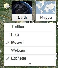 Google MAPS e le previsioni METEO