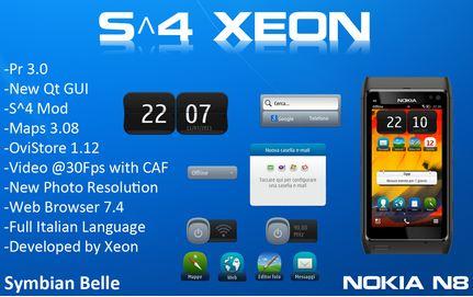 CFW S^4 Xeon v. 1.5 – Symbian Belle in italiano