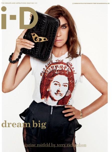 Carine Roitfeld sulla Copertina di i-D Magazine by Terry Richardson