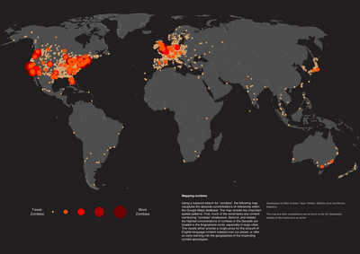 ZOMBIE SHOTS: la cultura Zombie in una mappa mondiale