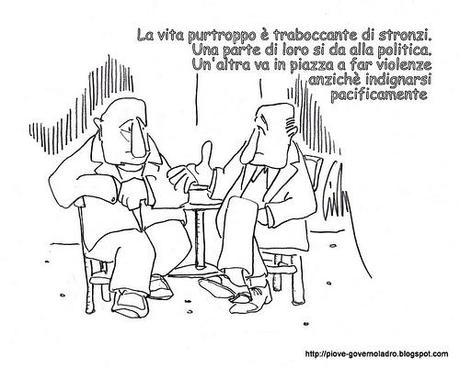 Gruppo di stronzi, rovina la giornata agli indignados by Livio Bonino