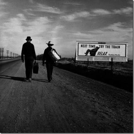 Men Walking Towards Los Angeles