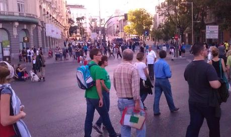 Paseo del Prado, la Camera dei Deputati al fondo