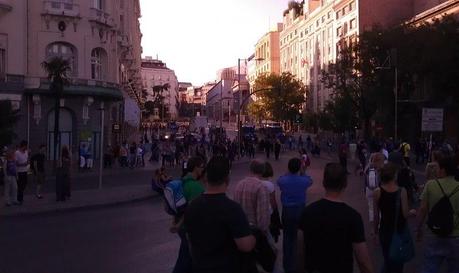 Paseo del Prado, la Camera dei Deputati al fondo