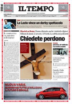 Ma il Tempo non riesce a ridere di se stesso dopo una prima pagina così?