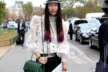 In the Street...Outside Chanel...Paris FW SS 2012