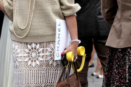 In the Street...Outside Chanel...Paris FW SS 2012