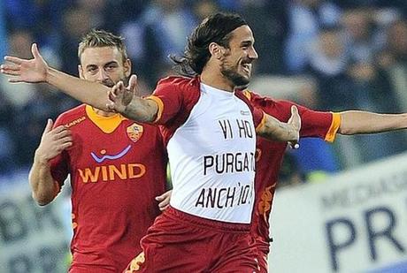 Il derby di Roma, Osvaldo e la maglia sfottò