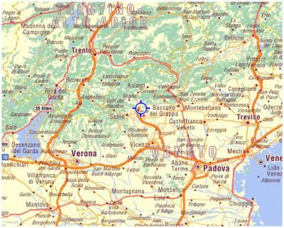 Mappa Veneto - Thiene