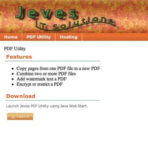 Jeves PDF Utility software per intervenire su file PDF