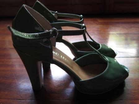 Green shoe as self-gift