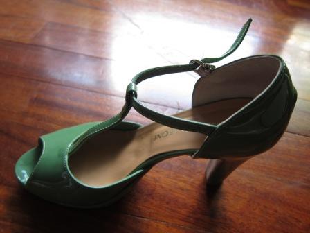 Green shoe as self-gift